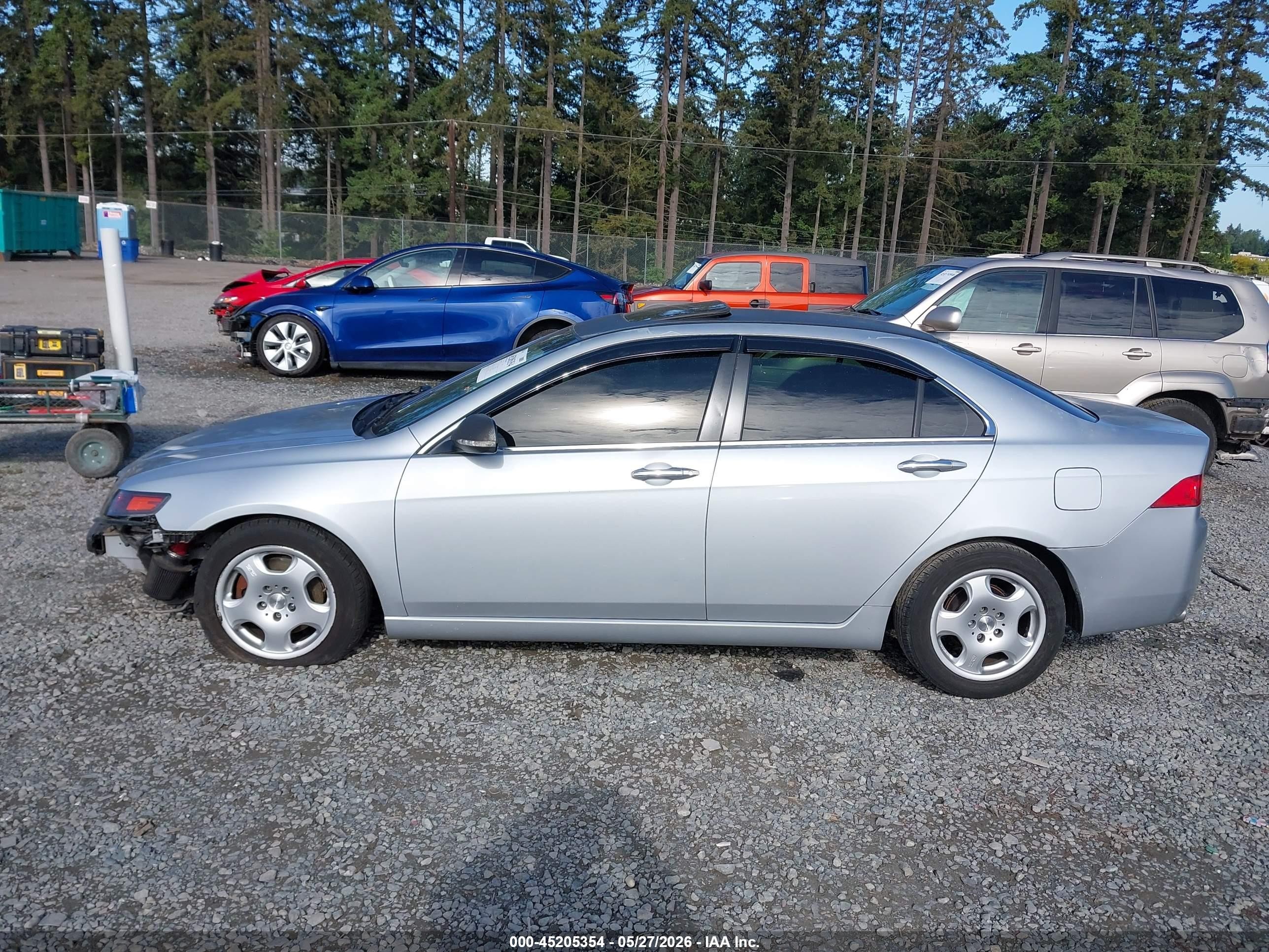 2004 Acura Tsx   Gray vin: JH4CL96894C030025