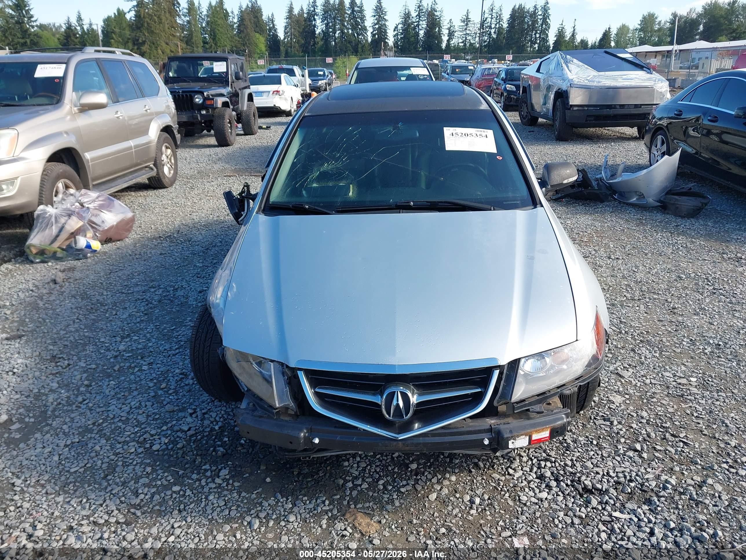 2004 Acura Tsx   Gray vin: JH4CL96894C030025