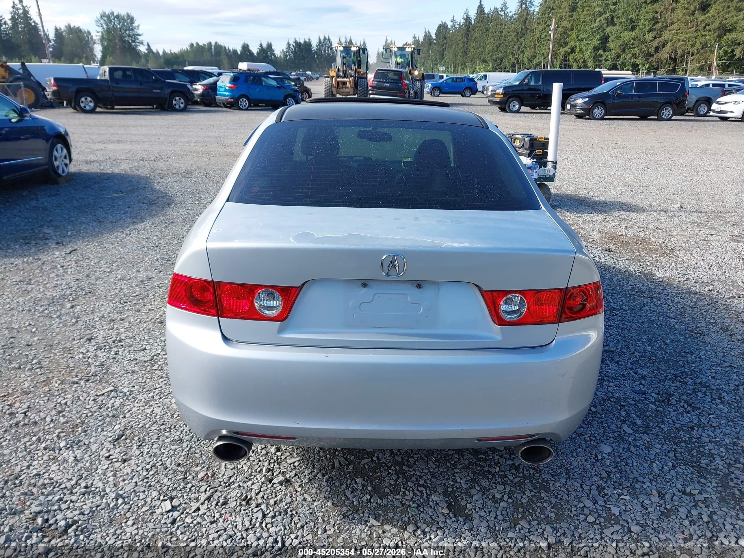 2004 Acura Tsx   Gray vin: JH4CL96894C030025