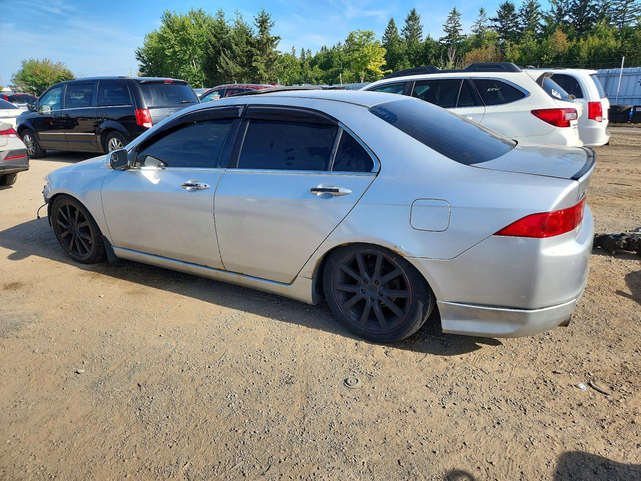 2004 Acura Tsx Silver vin: JH4CL96894C804306
