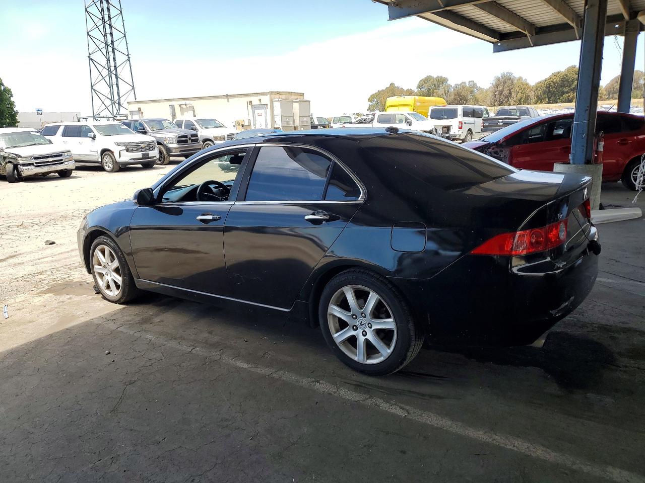 2005 Acura Tsx Black vin: JH4CL96895C012416