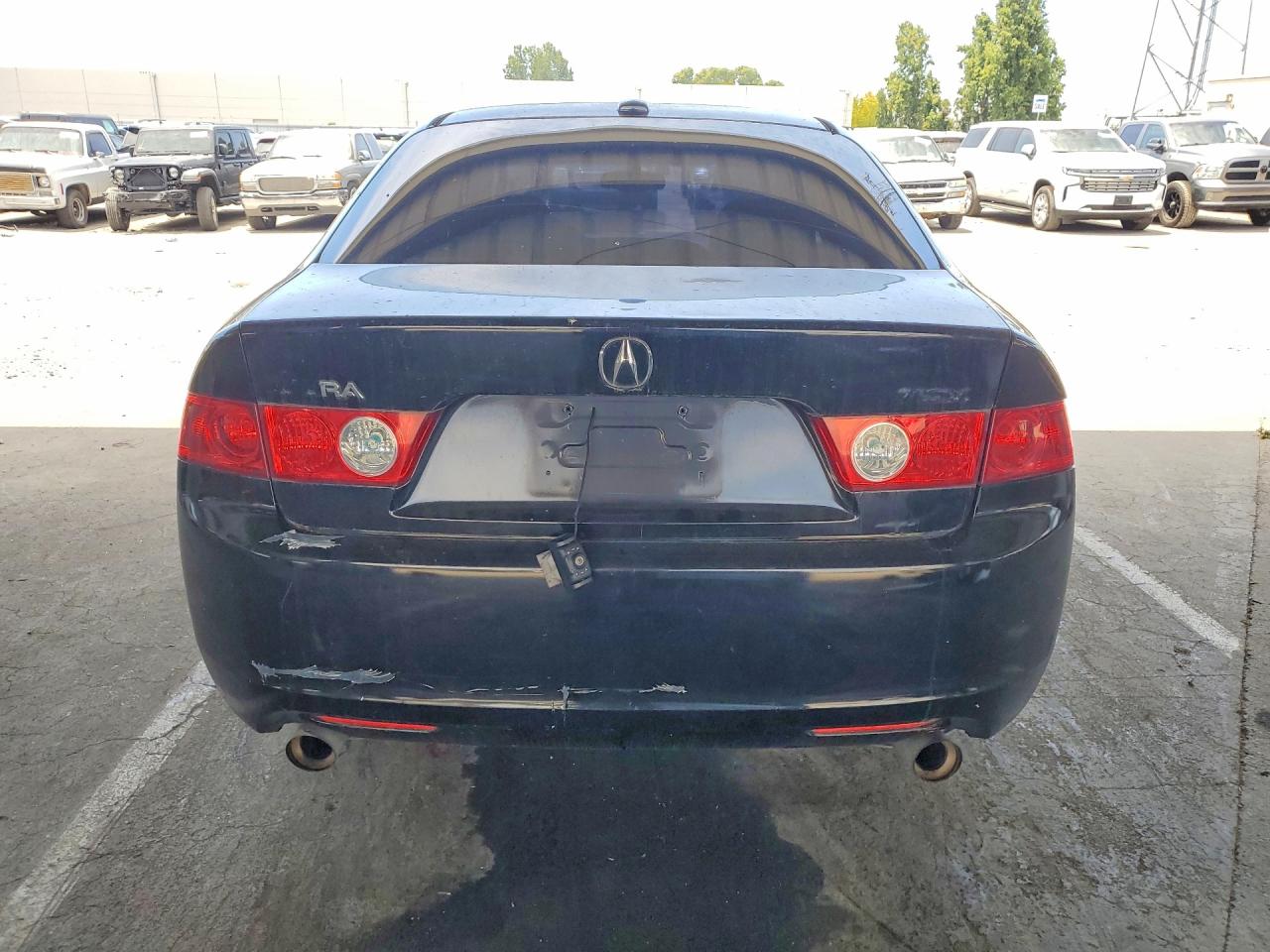 2005 Acura Tsx Black vin: JH4CL96895C012416