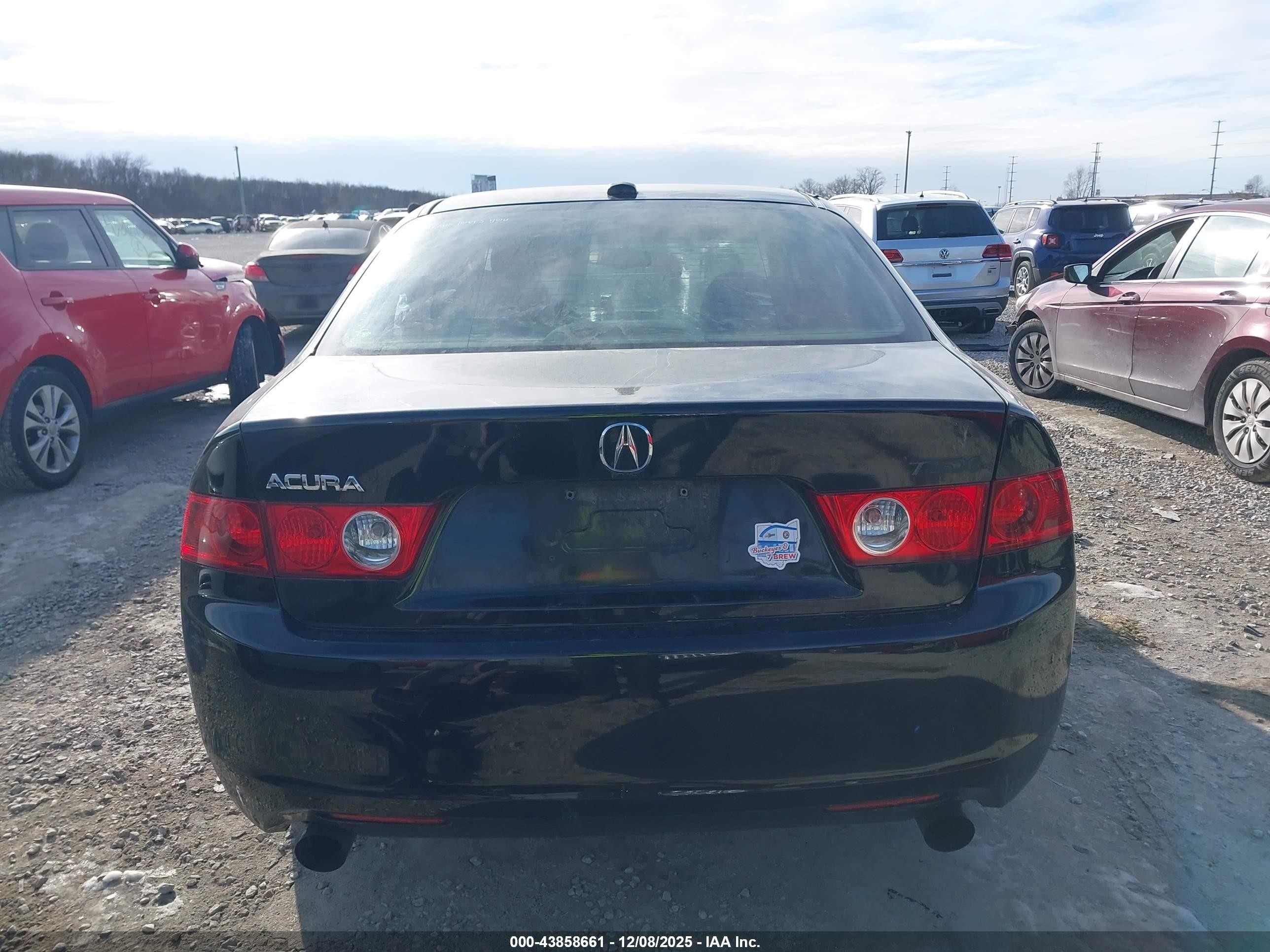 2005 Acura Tsx   Black vin: JH4CL96895C033900