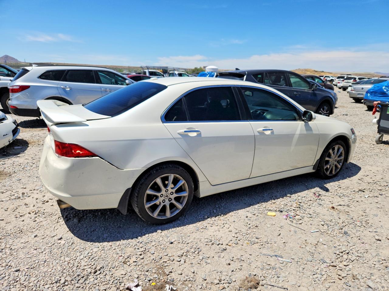 2006 Acura Tsx White vin: JH4CL96896C013325
