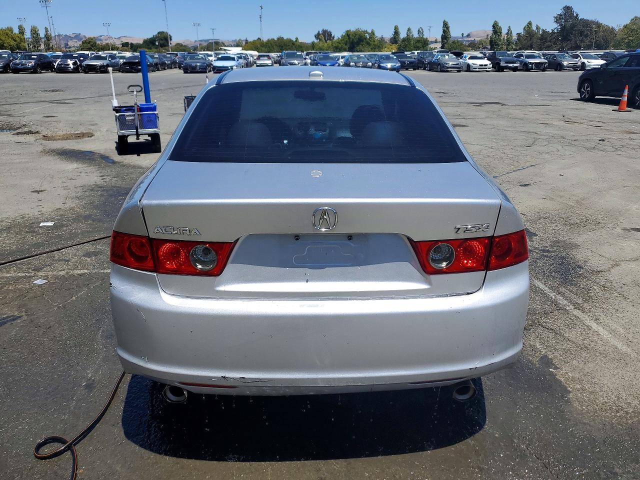 2006 Acura Tsx Silver vin: JH4CL96896C022011