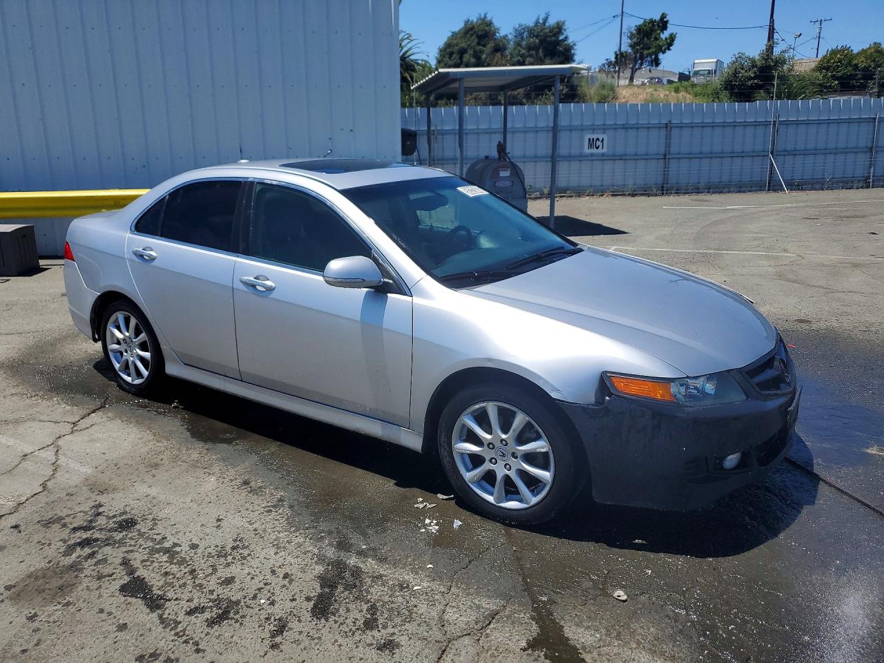 2006 Acura Tsx Silver vin: JH4CL96896C022011