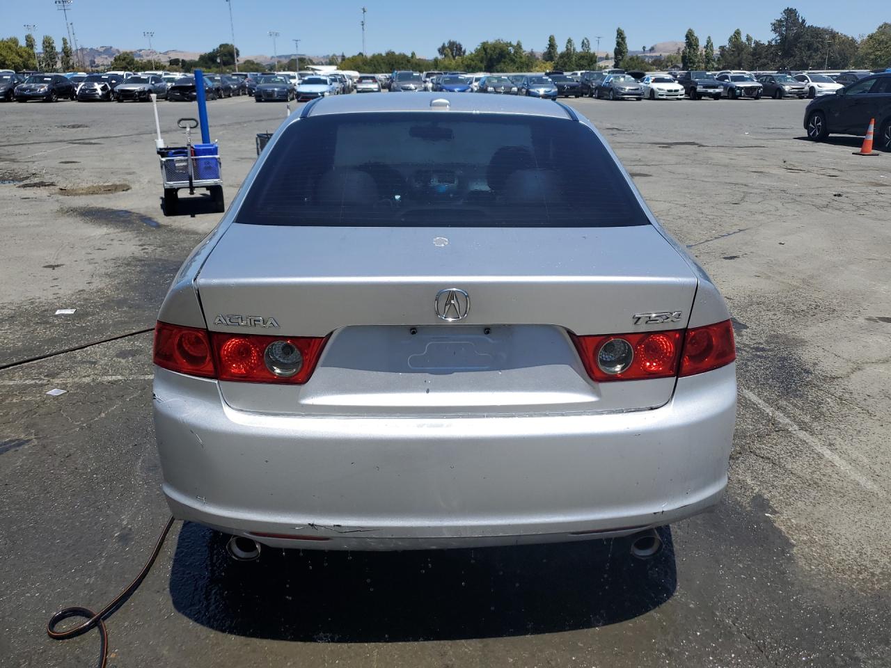2006 Acura Tsx Silver vin: JH4CL96896C022011 Damage: Deck Lid, Oxidized, 2 To 3 Inches