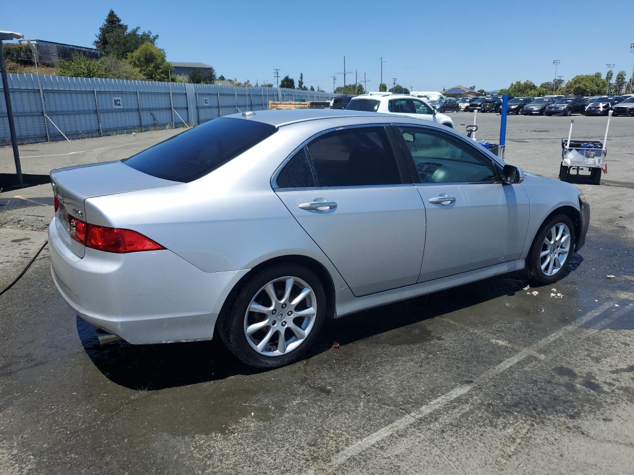 2006 Acura Tsx Silver vin: JH4CL96896C022011 Damage: Right Qtr Panel, Dent(S) W/ Paint Dmg, 1/8 To 1/2 Inch