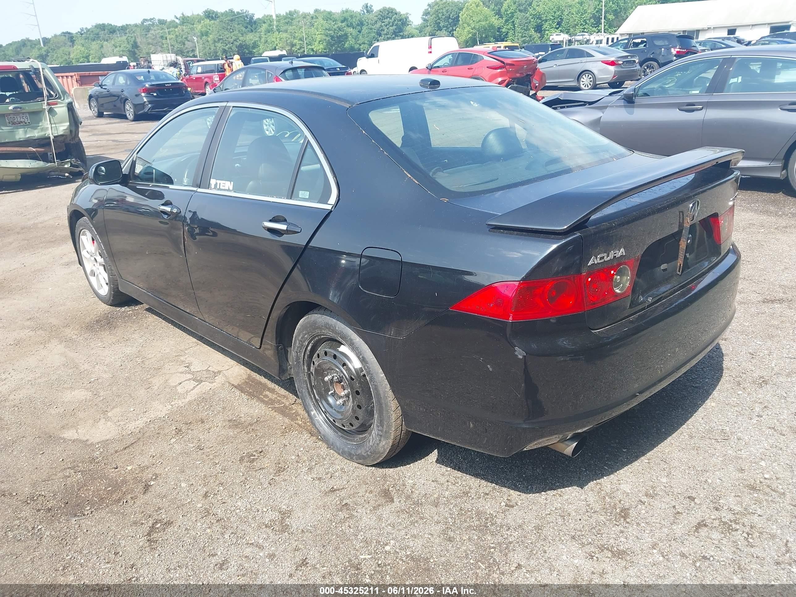 2006 Acura Tsx   Black vin: JH4CL96896C027970