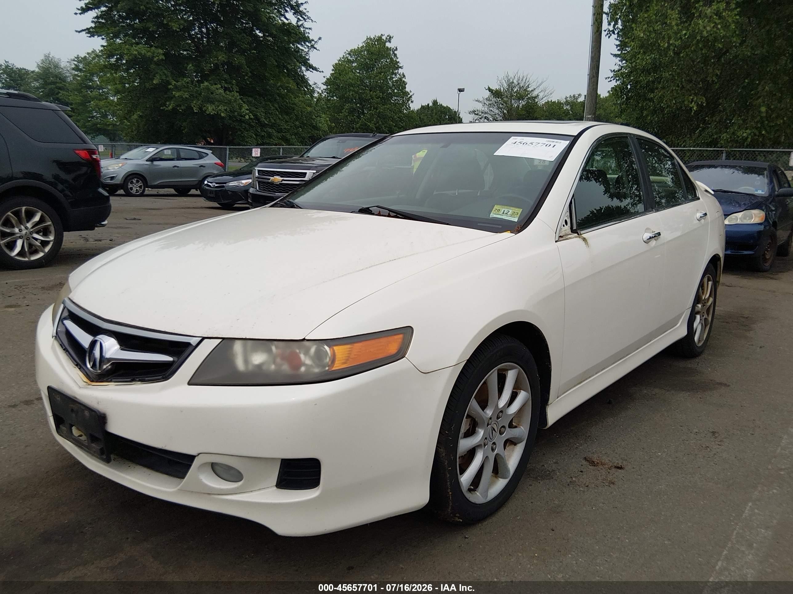2006 Acura Tsx   Белый vin: JH4CL96896C036622