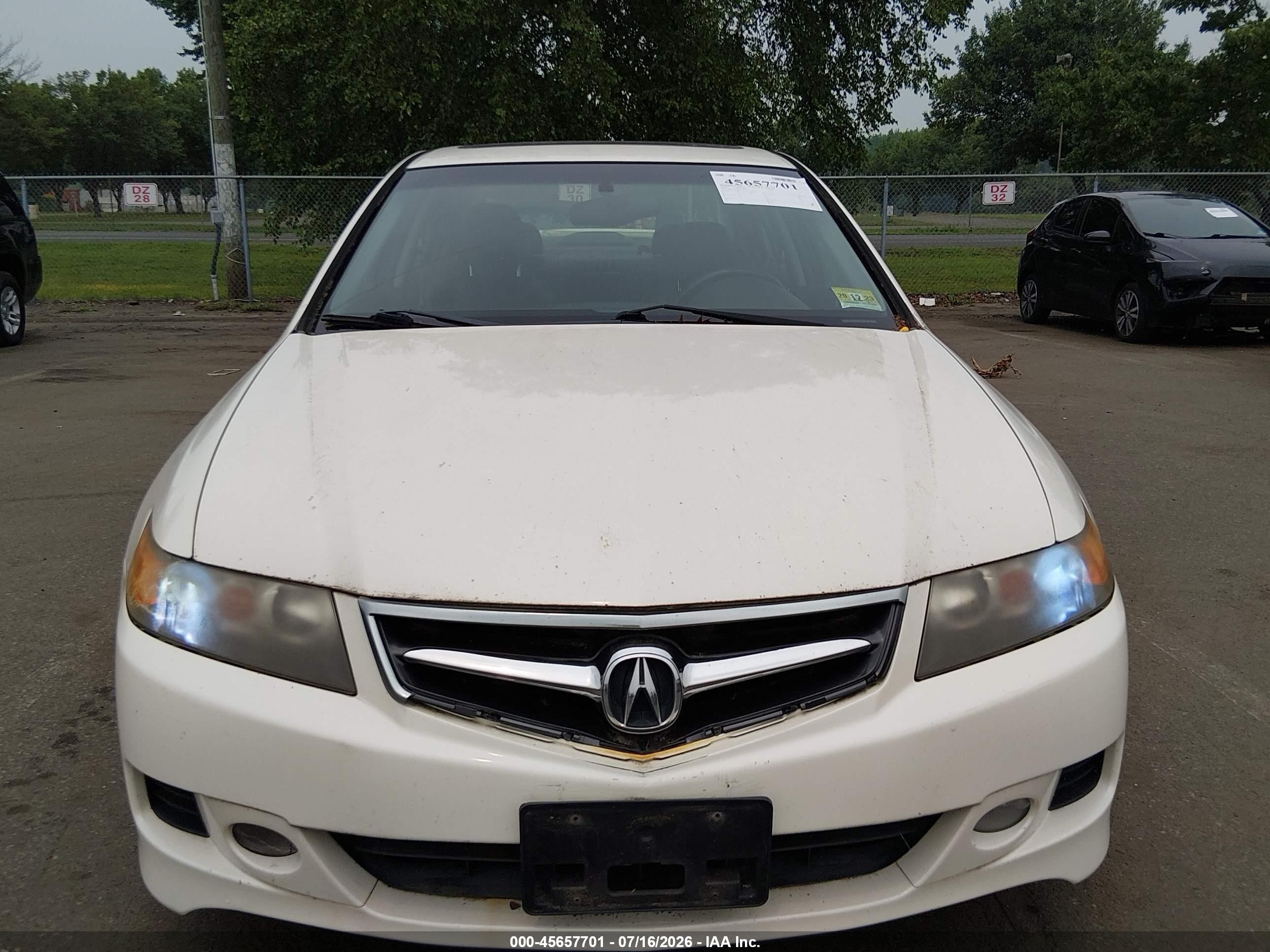 2006 Acura Tsx   Белый vin: JH4CL96896C036622