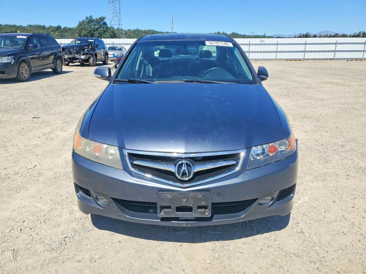 2007 Acura Tsx Gray vin: JH4CL96897C013617