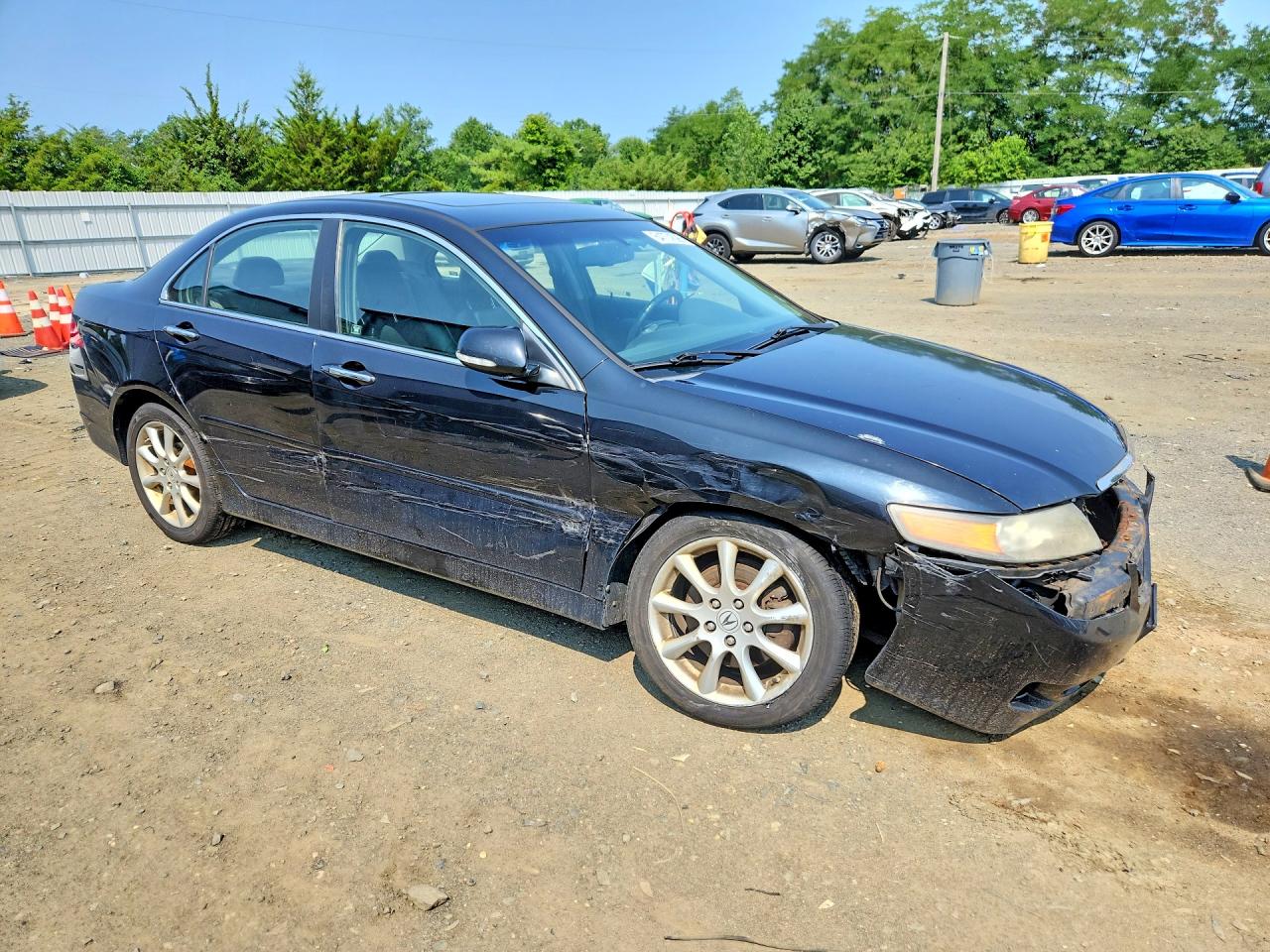 2008 Acura Tsx Black vin: JH4CL96898C000190