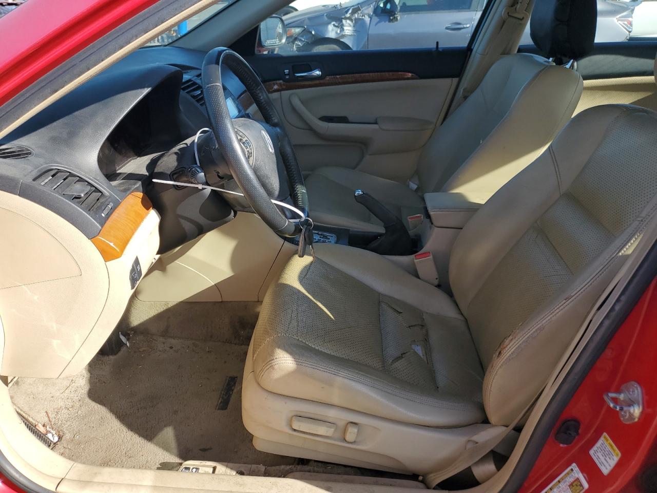 2008 Acura Tsx Red vin: JH4CL96898C002862