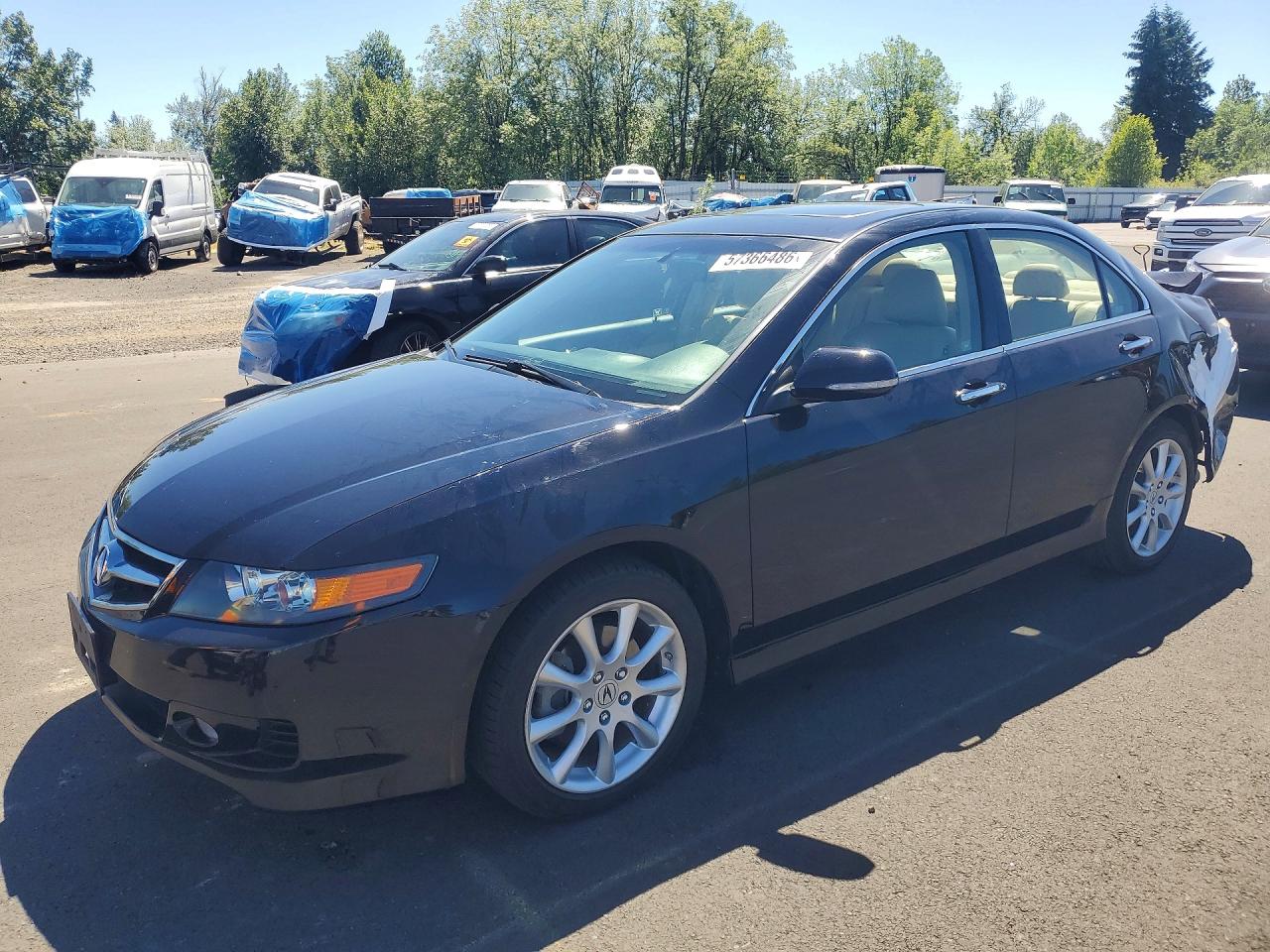 2008 Acura Tsx Black vin: JH4CL96898C005096