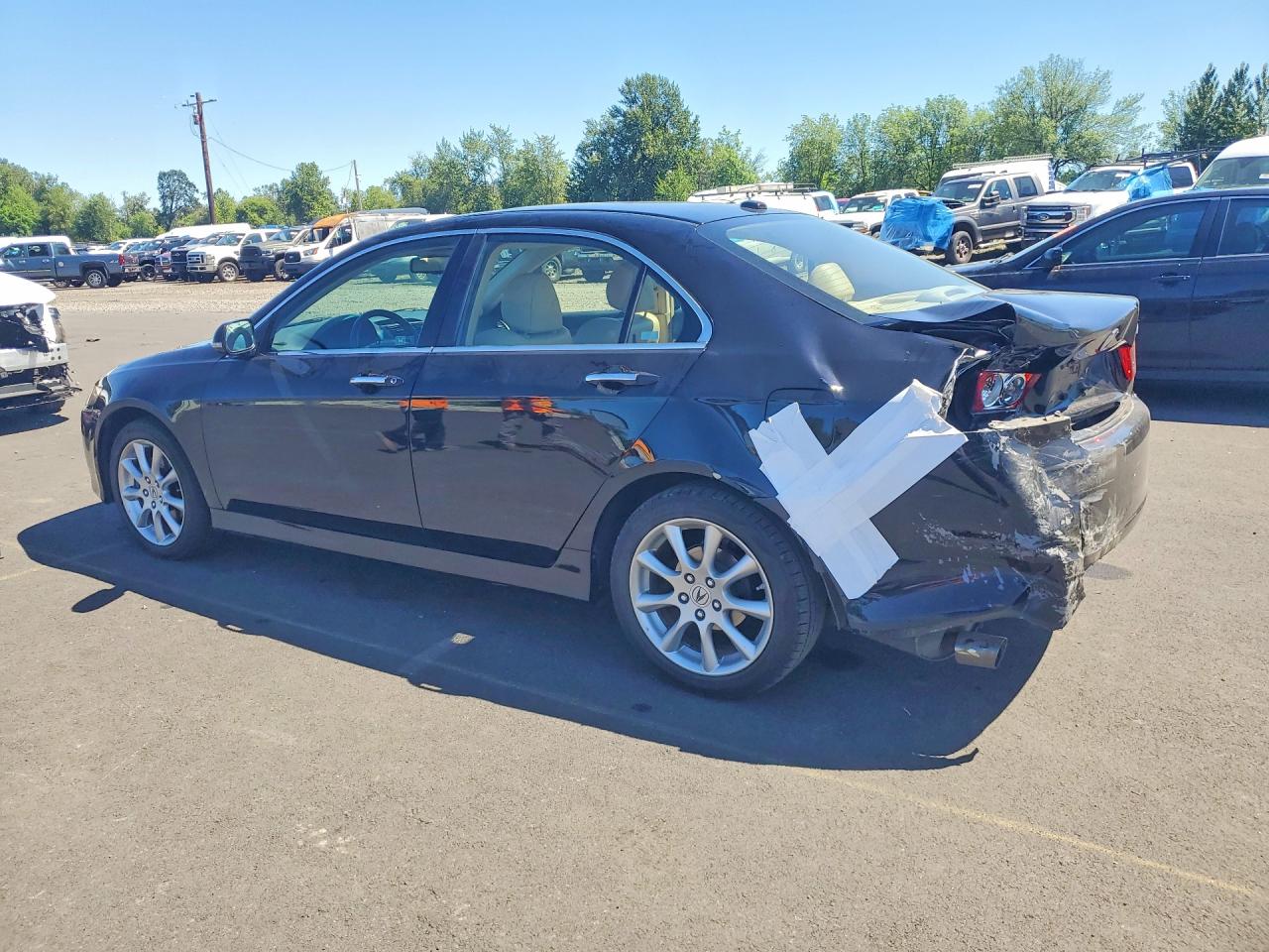 2008 Acura Tsx Черный vin: JH4CL96898C005096