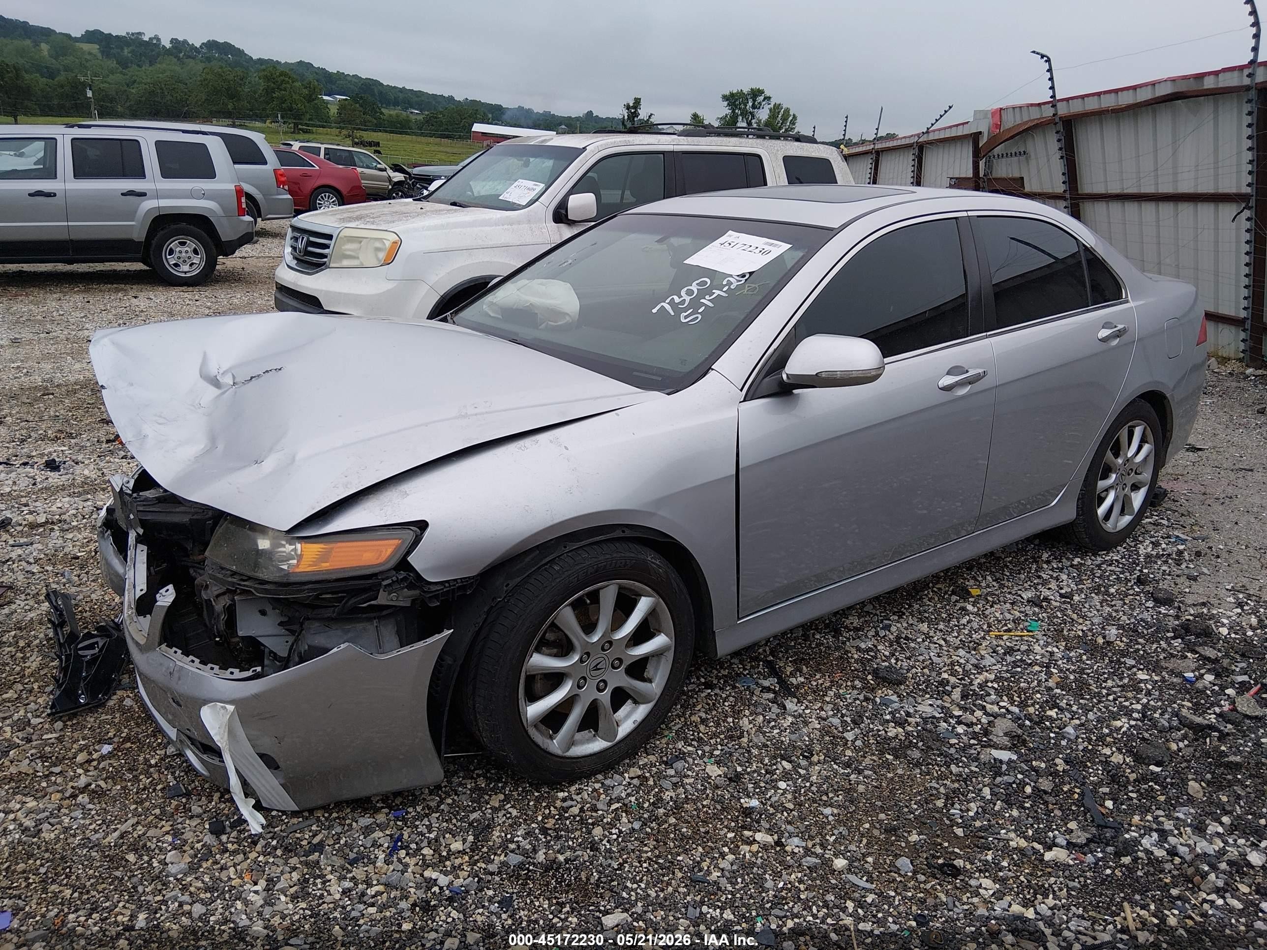 2008 Acura Tsx   Silver vin: JH4CL96898C017300