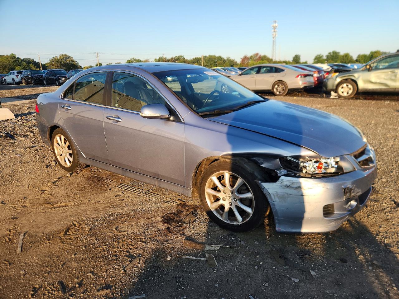 2008 Acura Tsx Blue vin: JH4CL96898C018530
