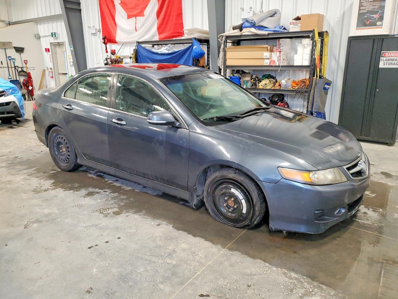 2008 Acura Tsx Gray vin: JH4CL96898C800195