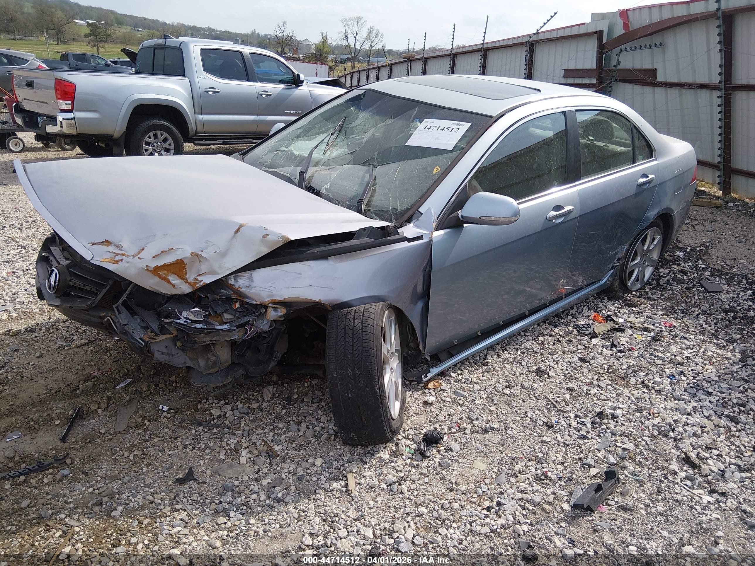 2004 Acura Tsx   Серебряный vin: JH4CL968X4C043916
