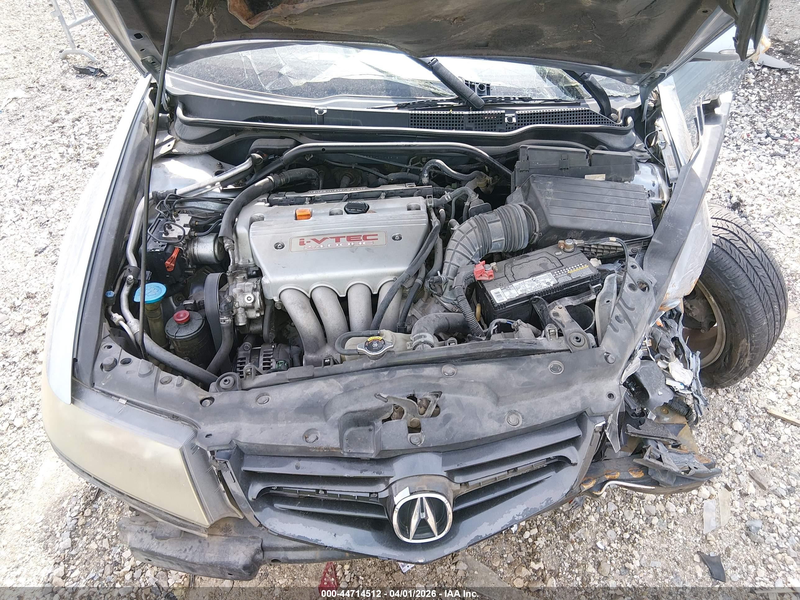2004 Acura Tsx   Серебряный vin: JH4CL968X4C043916