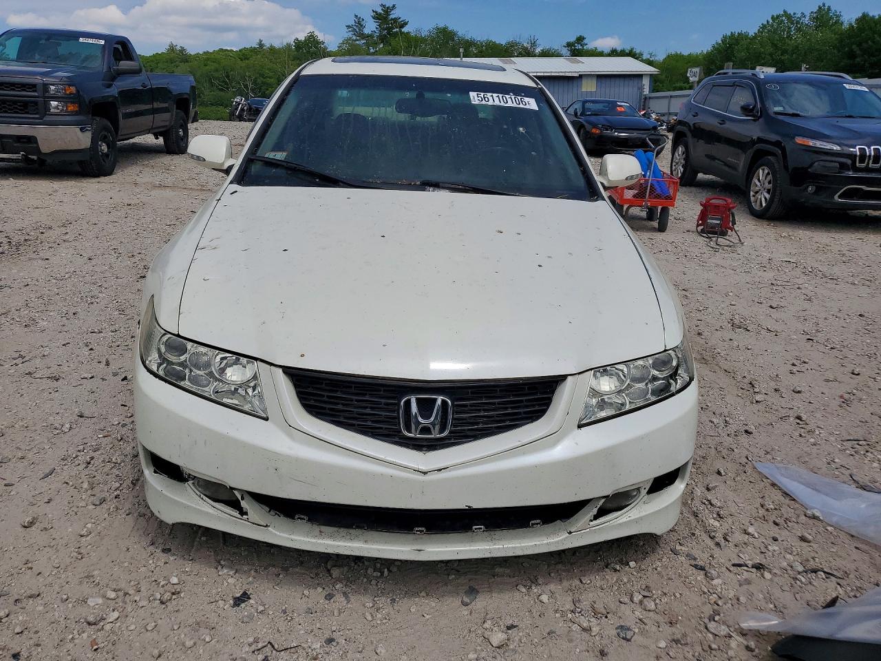 2006 Acura Tsx White vin: JH4CL968X6C009929