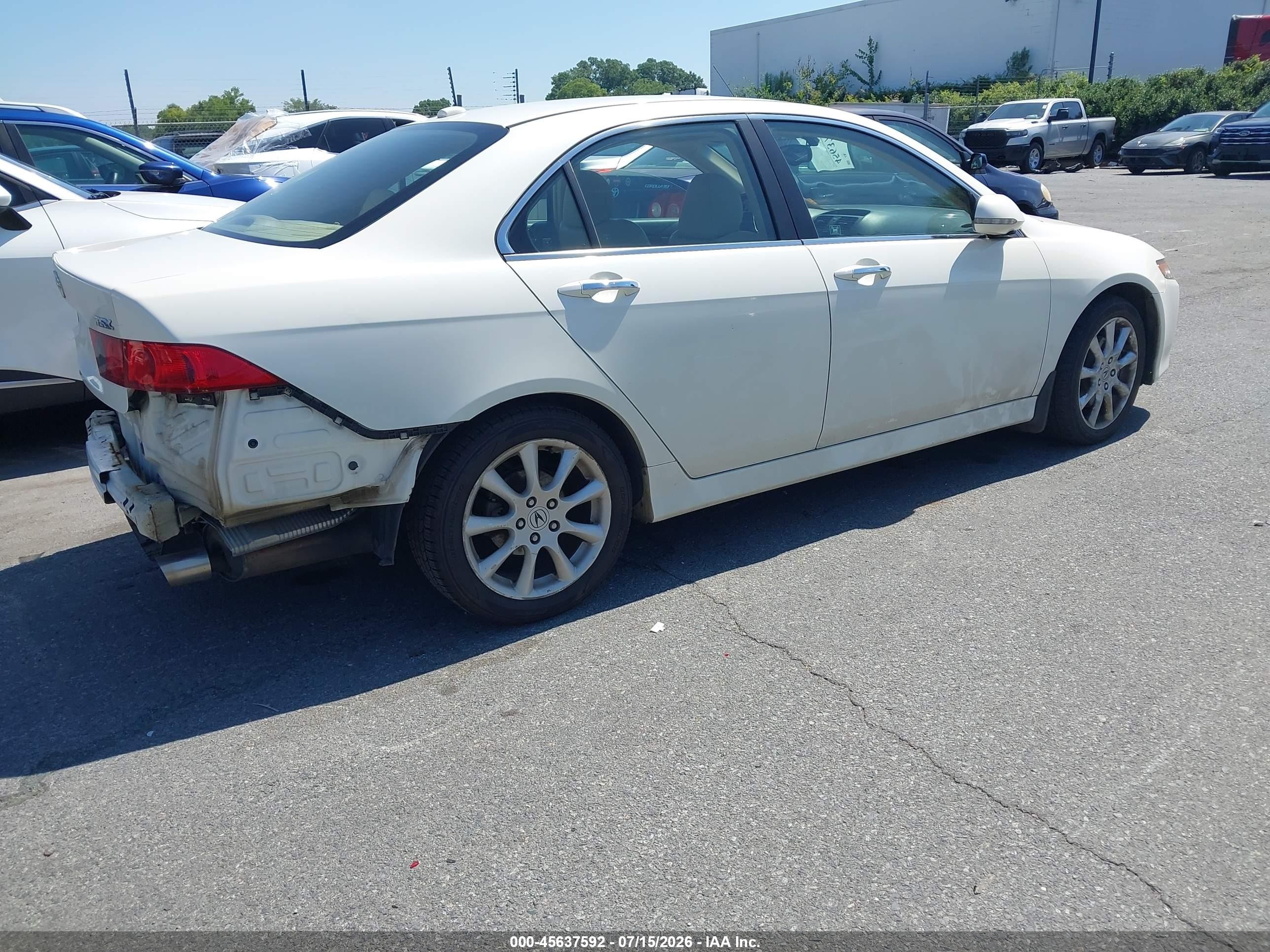 2006 Acura Tsx   White vin: JH4CL968X6C028917