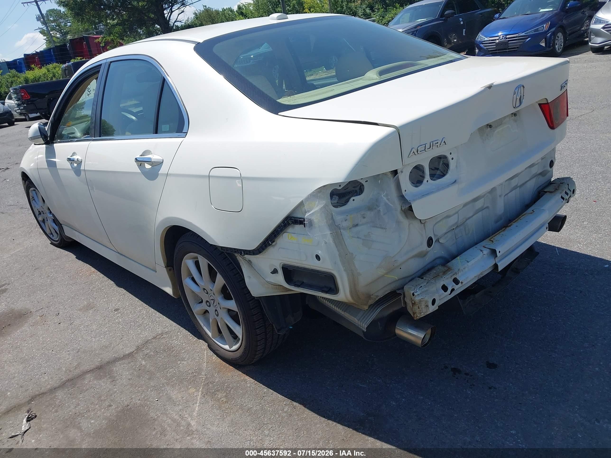 2006 Acura Tsx   White vin: JH4CL968X6C028917
