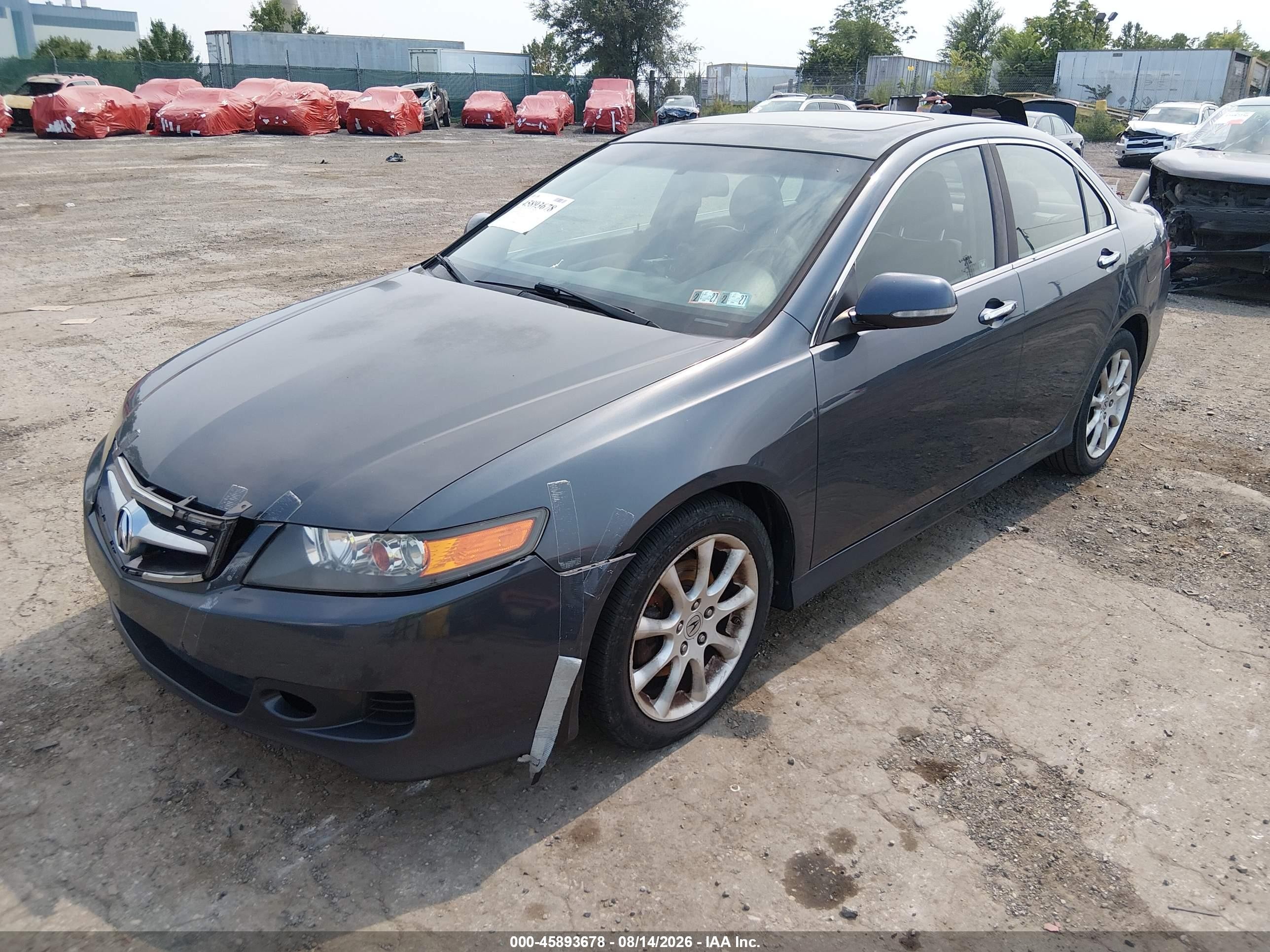 2007 Acura Tsx   Gray vin: JH4CL968X7C001203