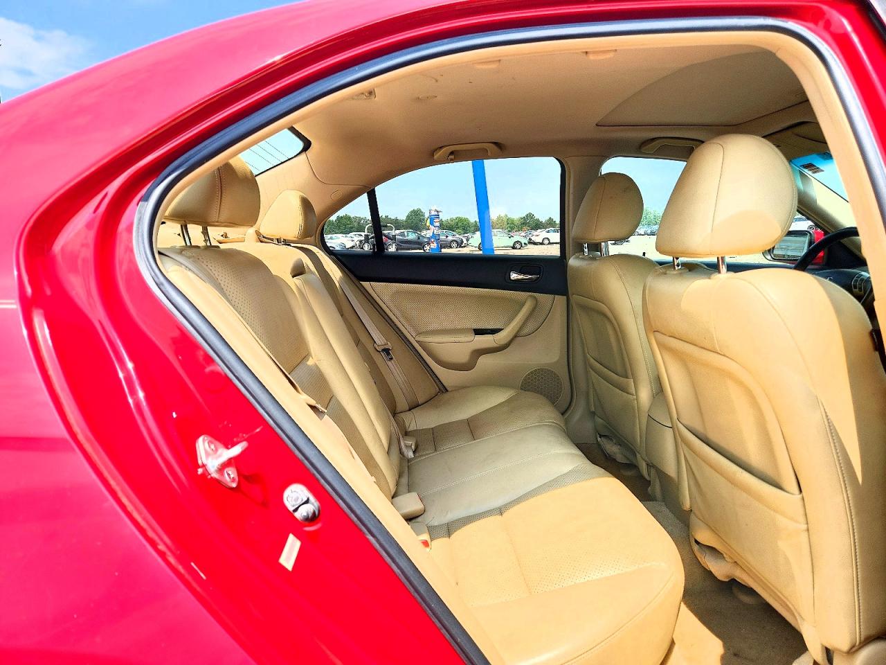 2007 Acura Tsx Red vin: JH4CL968X7C009396