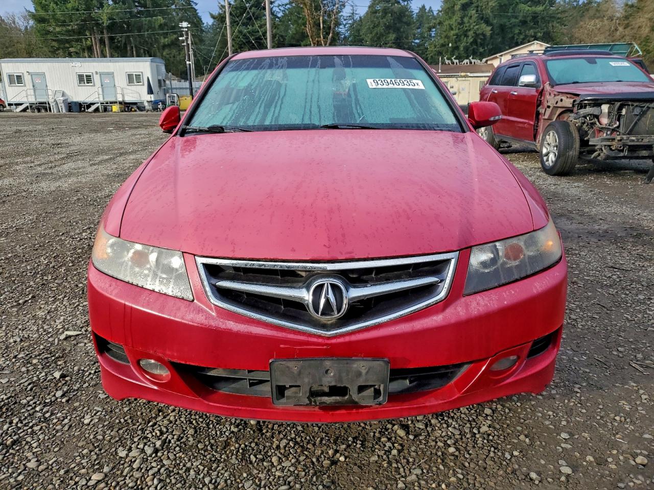 2007 Acura Tsx Red vin: JH4CL968X7C019667