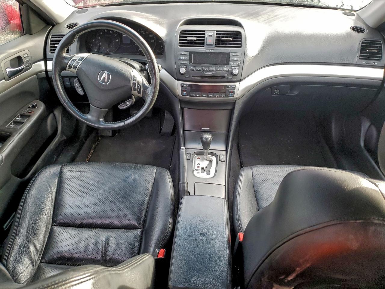 2007 Acura Tsx Red vin: JH4CL968X7C019667