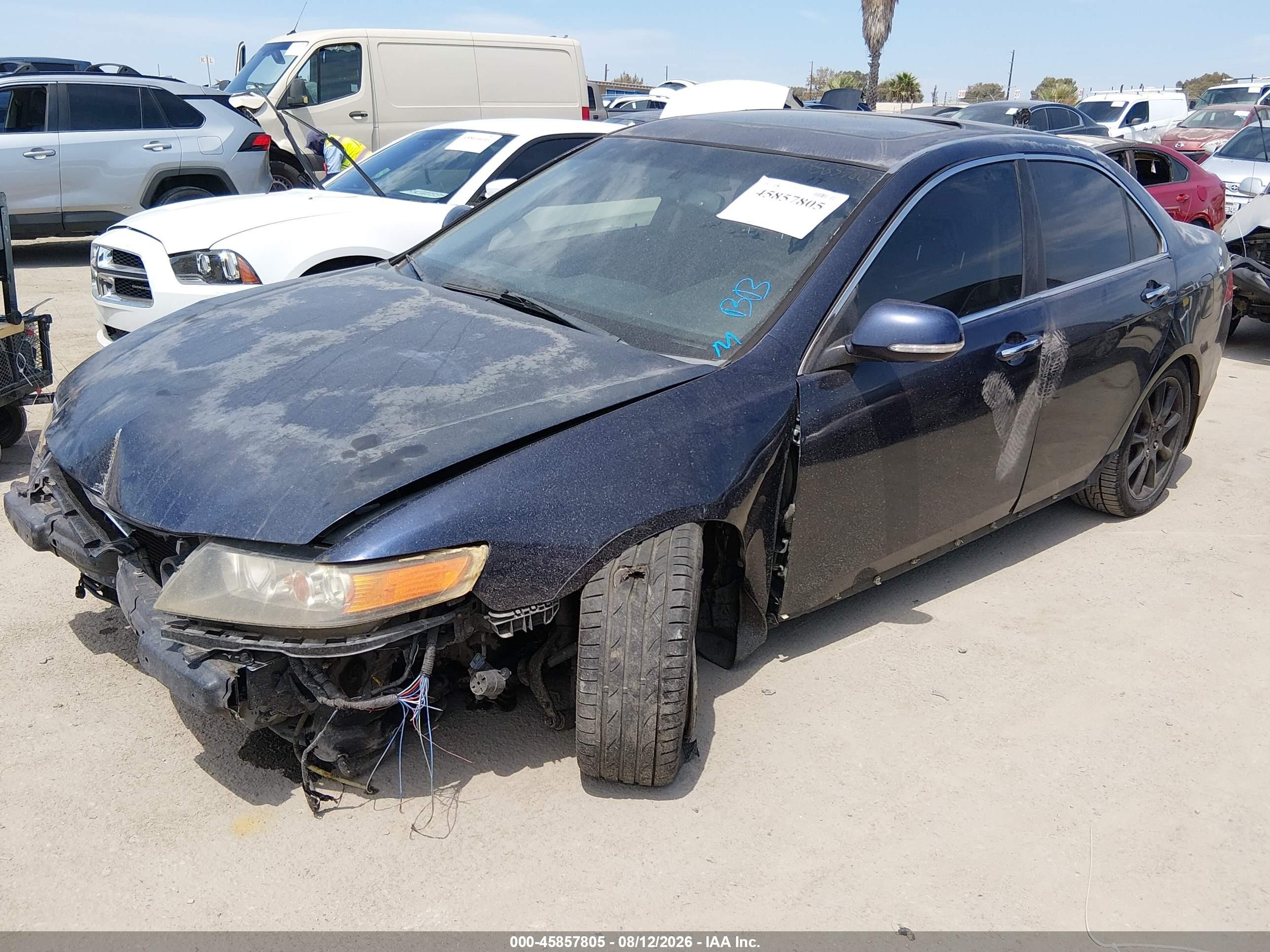 2008 Acura Tsx   Синий vin: JH4CL968X8C003860