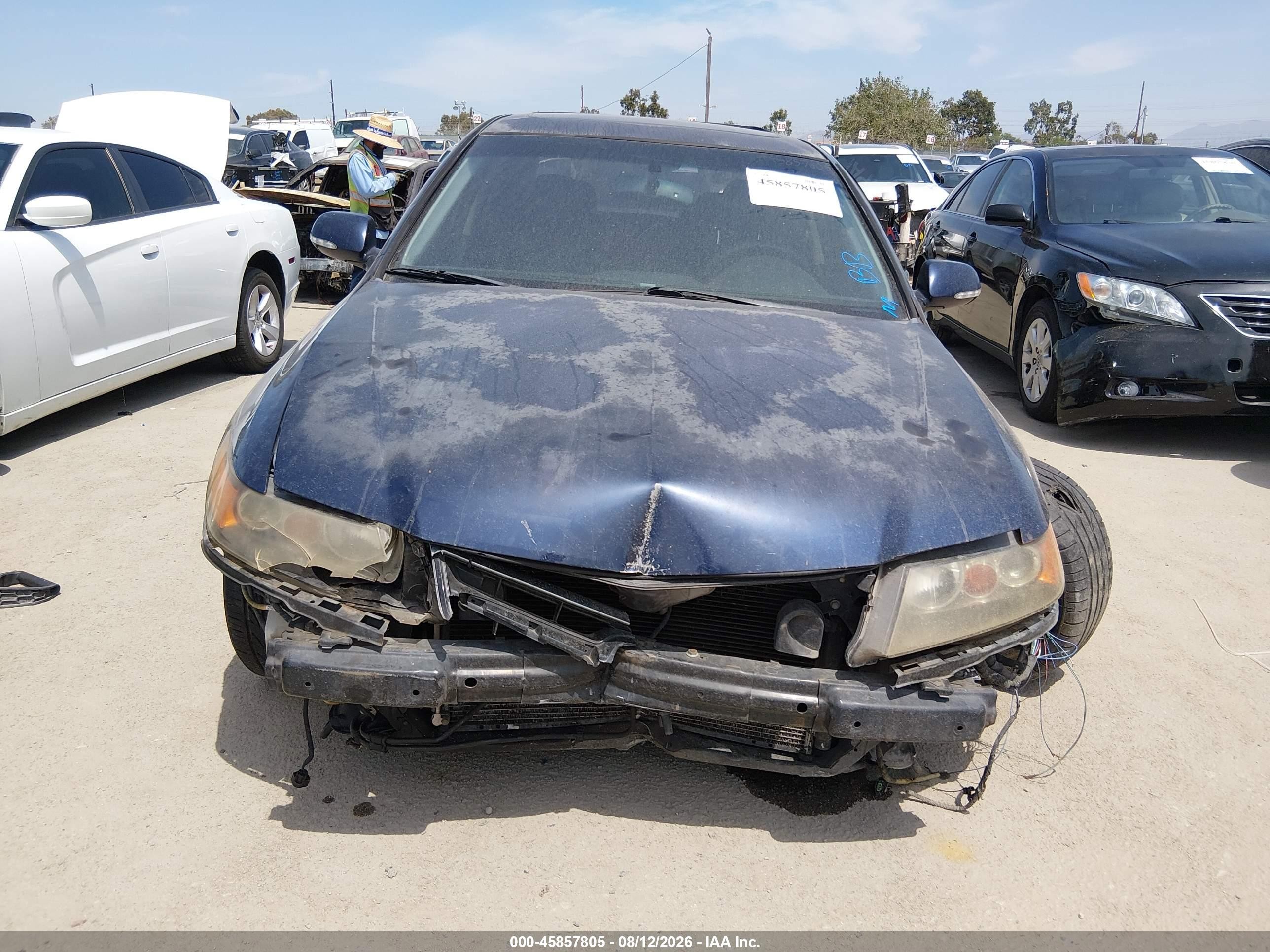 2008 Acura Tsx   Синий vin: JH4CL968X8C003860