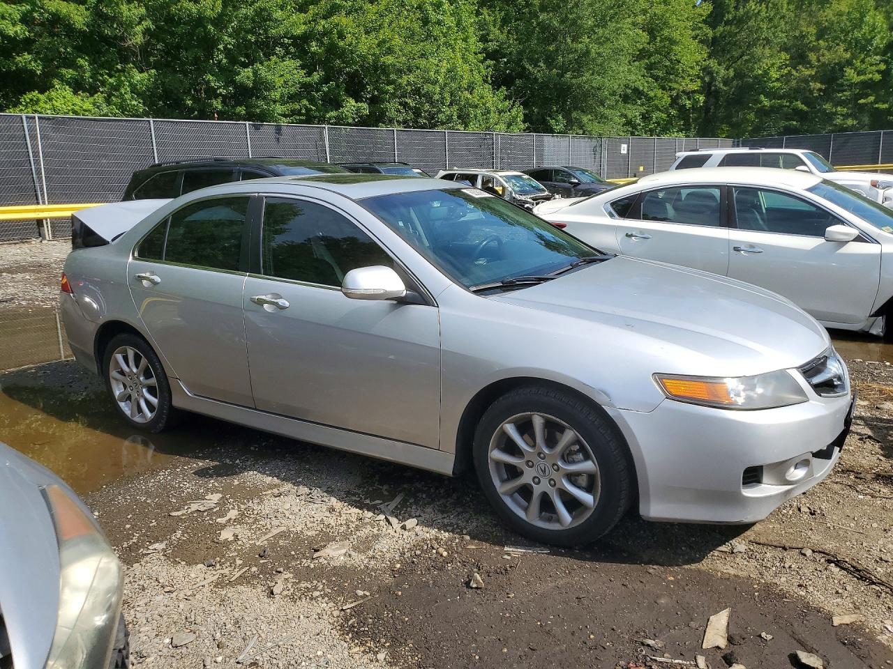 2008 Acura Tsx Silver vin: JH4CL968X8C014258