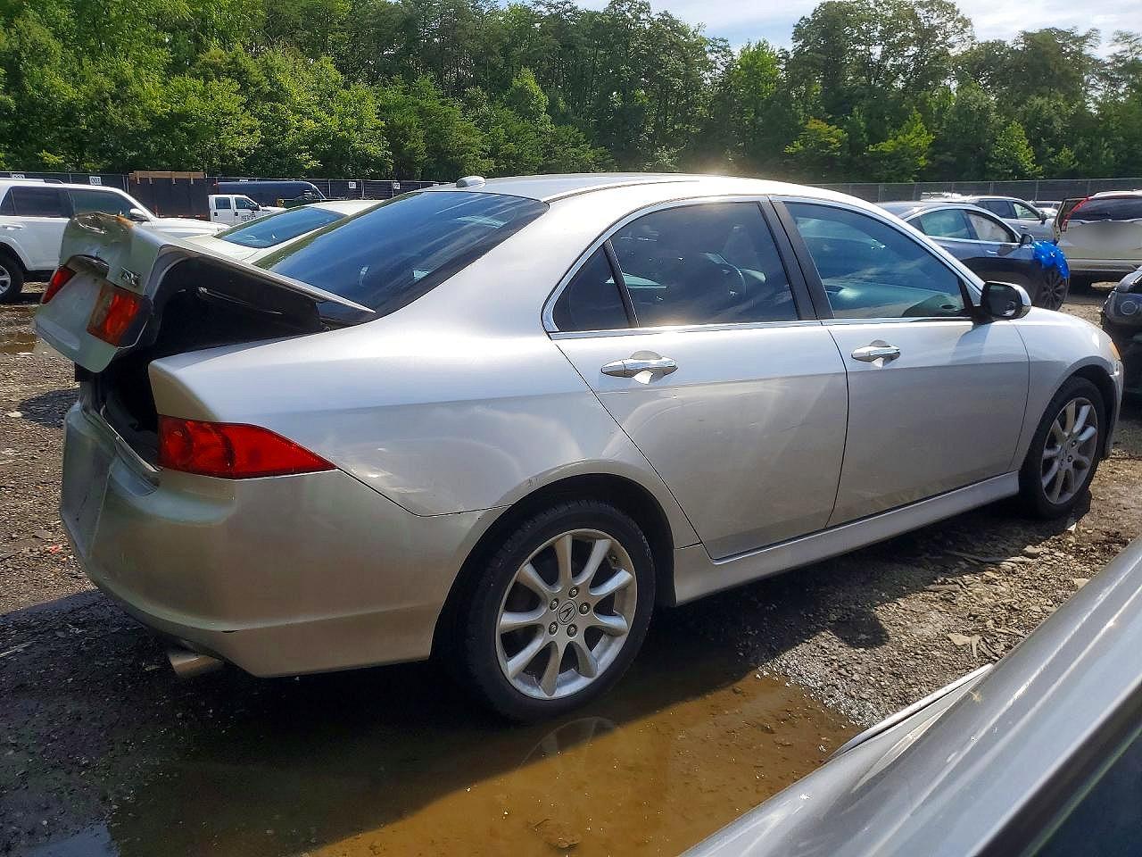 2008 Acura Tsx Silver vin: JH4CL968X8C014258