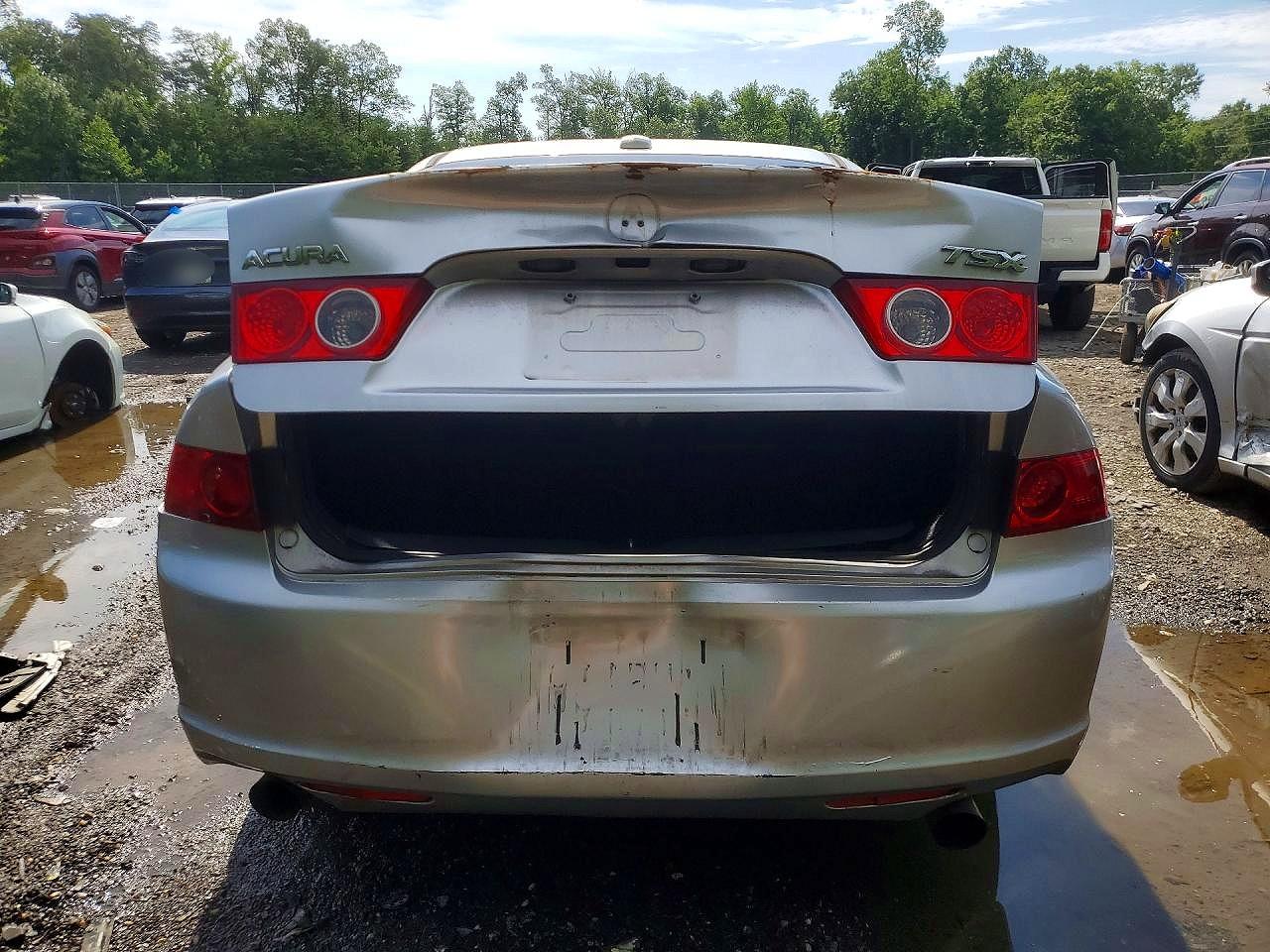 2008 Acura Tsx Silver vin: JH4CL968X8C014258