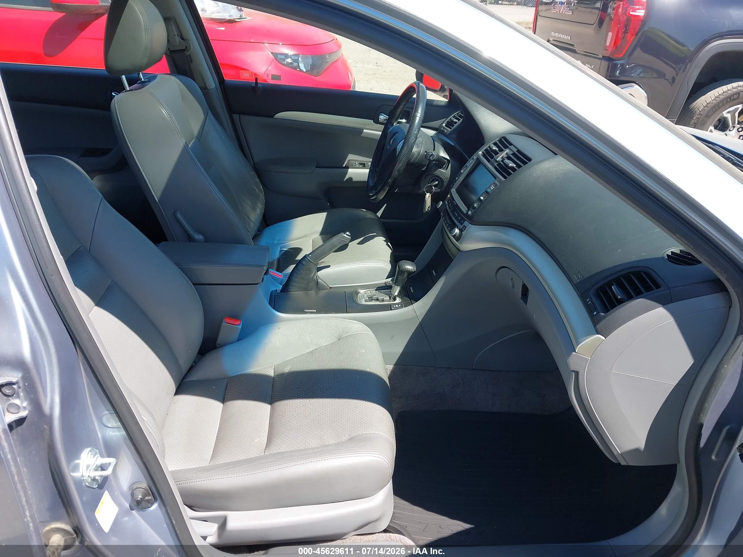2004 Acura Tsx Light Blue vin: JH4CL96904C012618