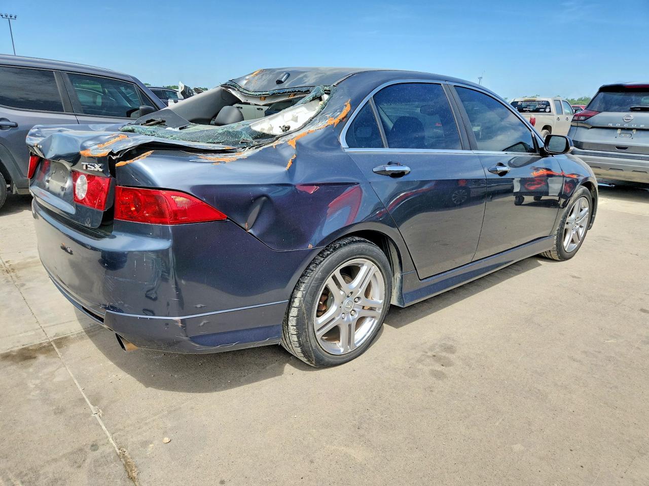2005 Acura Tsx Blue vin: JH4CL96905C015326