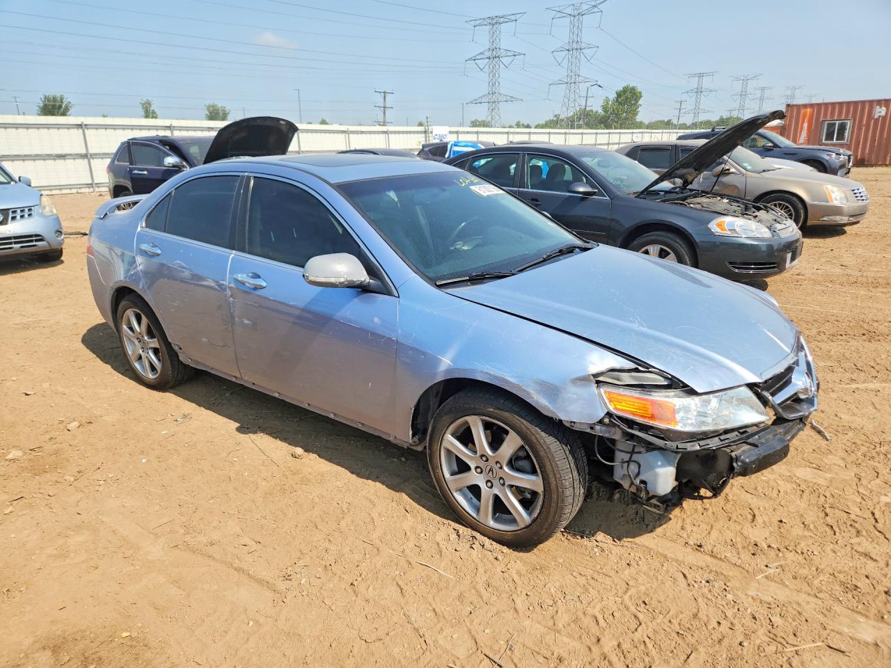 2005 Acura Tsx Blue vin: JH4CL96905C019313