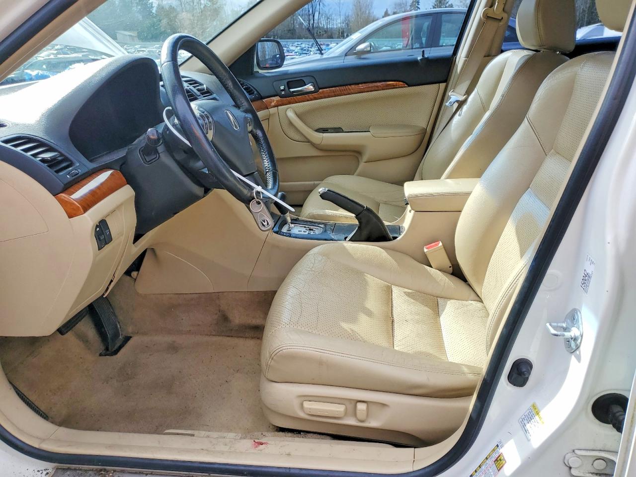 2006 Acura Tsx Cream vin: JH4CL96906C000147