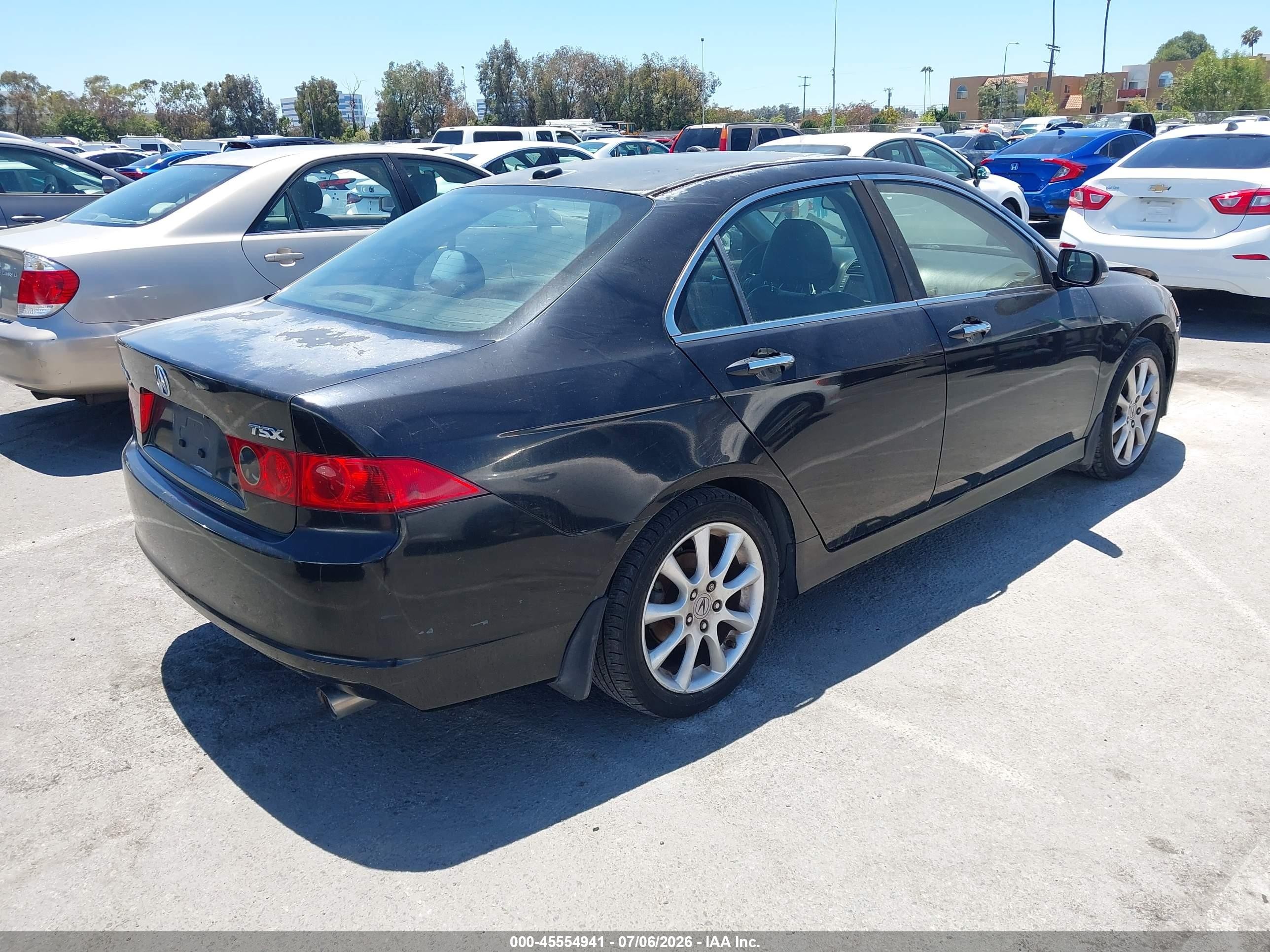 2006 Acura Tsx   Черный vin: JH4CL96906C014503