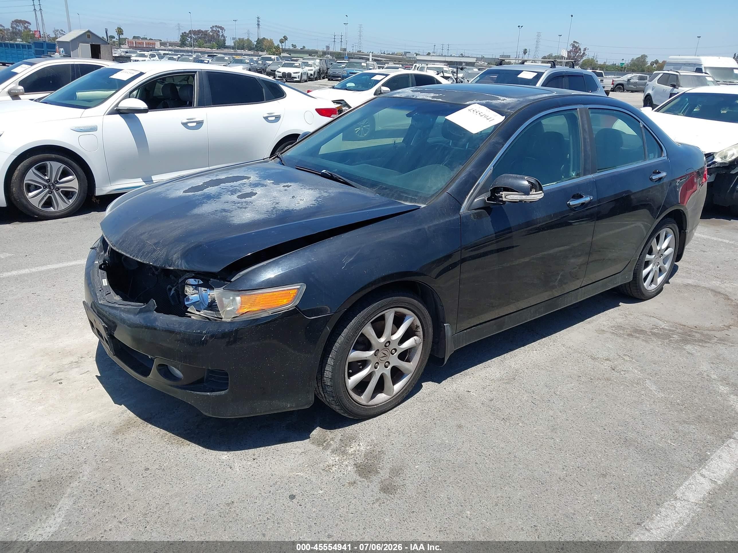 2006 Acura Tsx   Черный vin: JH4CL96906C014503