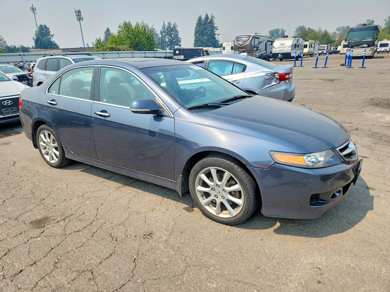 2008 Acura Tsx Blue vin: JH4CL96908C007490
