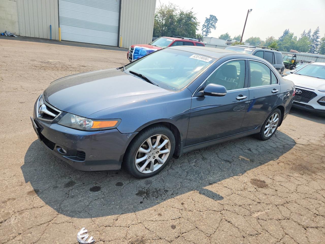 2008 Acura Tsx Blue vin: JH4CL96908C007490