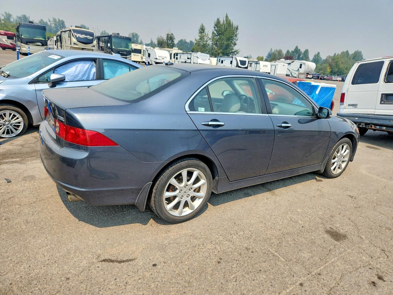 2008 Acura Tsx Blue vin: JH4CL96908C007490