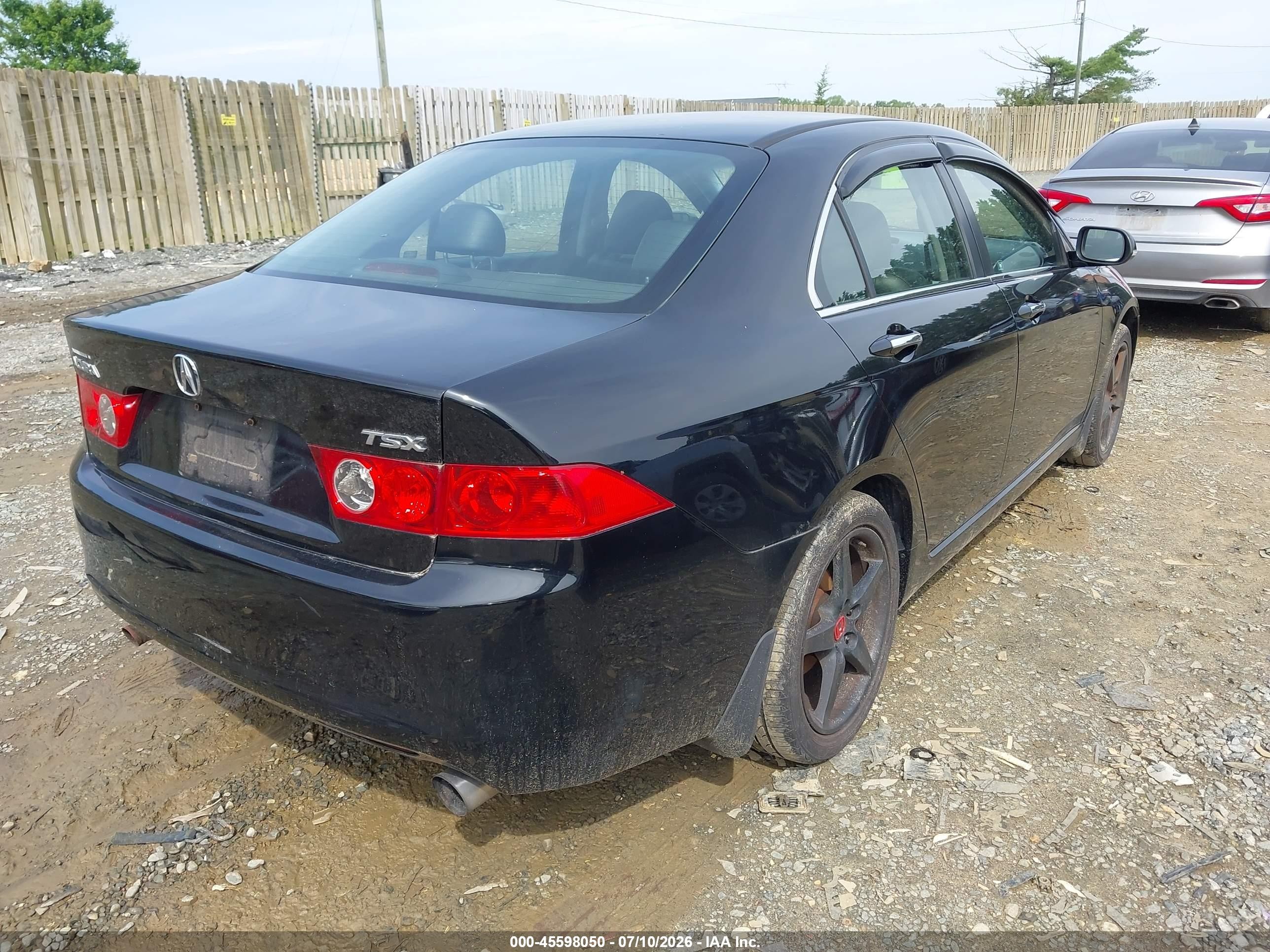 2004 Acura Tsx   Черный vin: JH4CL96914C035180