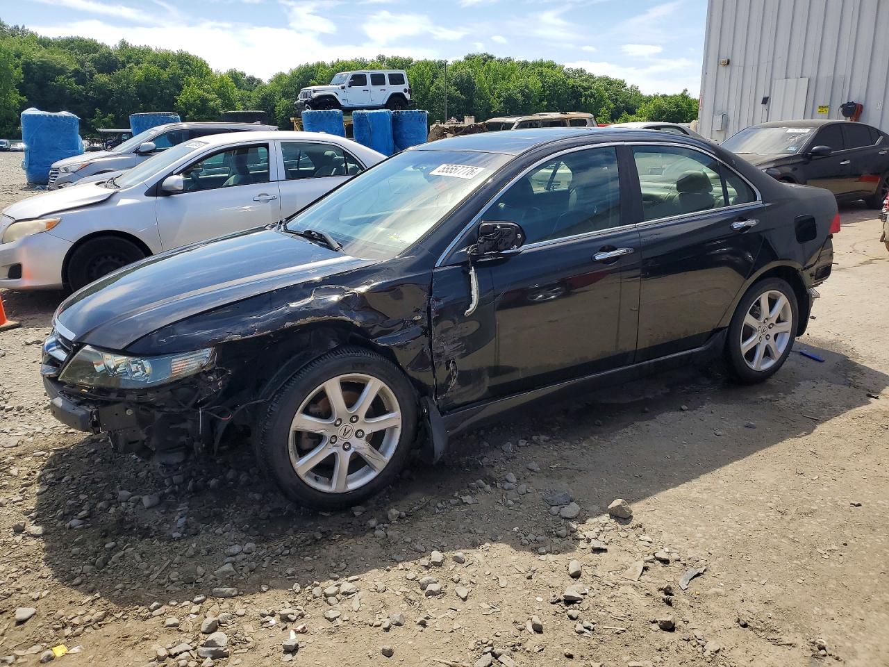2005 Acura Tsx Черный vin: JH4CL96915C033883