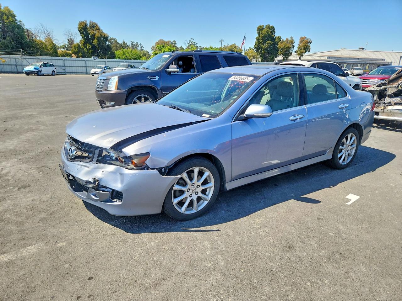 2006 Acura Tsx Blue vin: JH4CL96916C017300