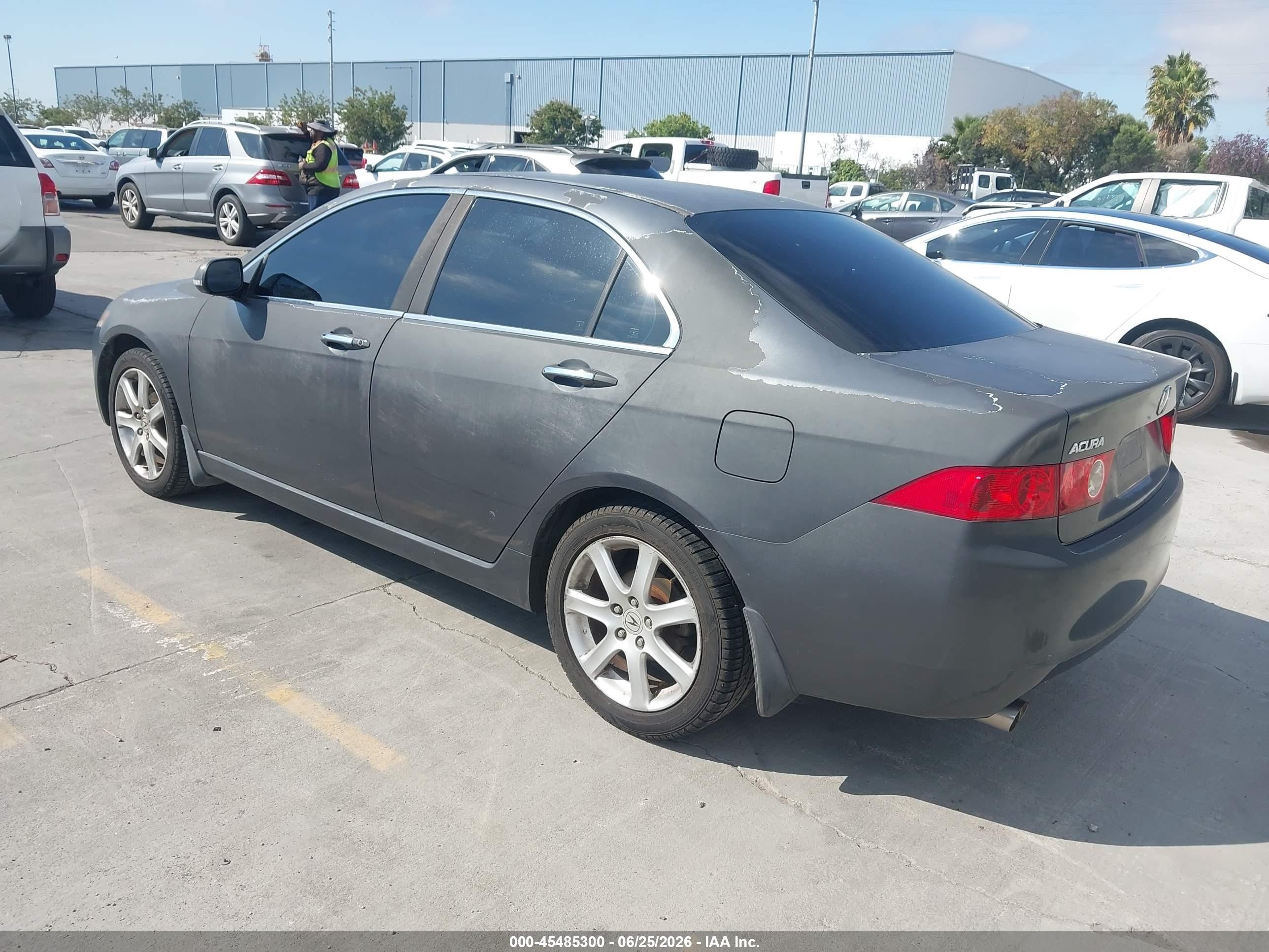 2004 Acura Tsx   Gray vin: JH4CL96924C033292
